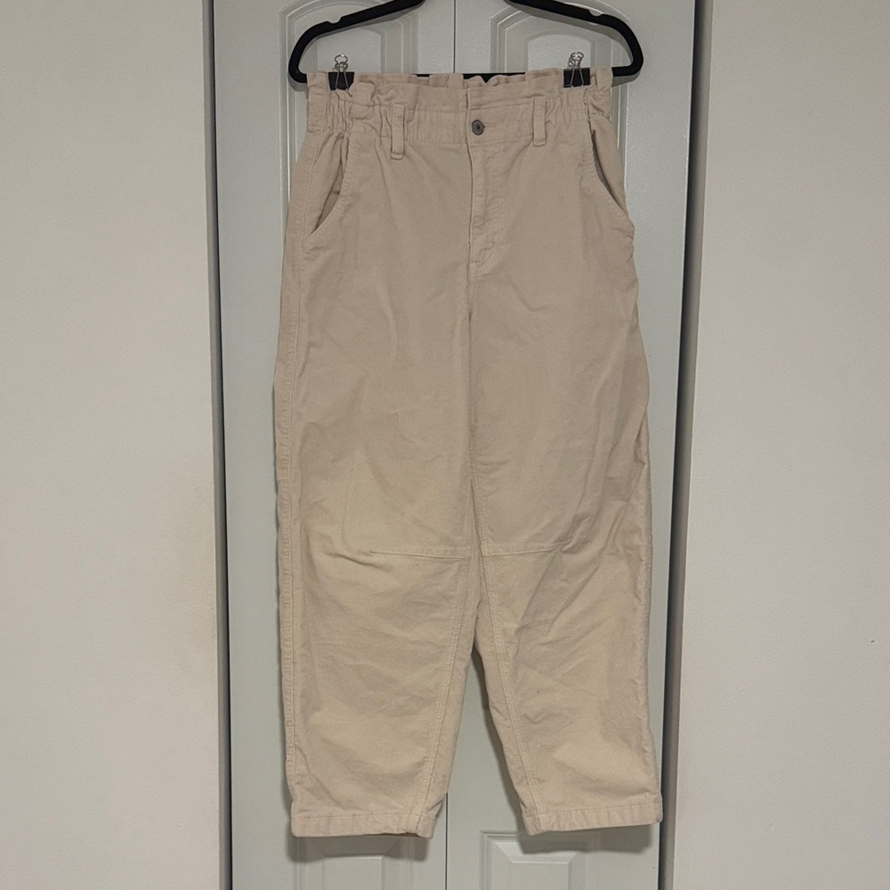 American Eagle Outfitters Cream Straight Leg Pants
